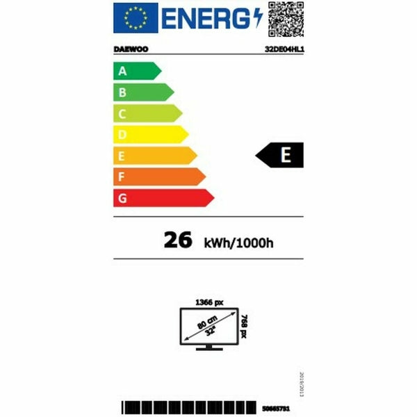 TELEVISION DAEWOO 32DE04HL1 32" LED HD