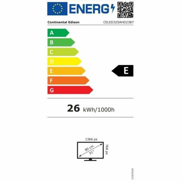 TELEVISION CONTINENTAL EDISON CELED32SAHD23B7 32" HD